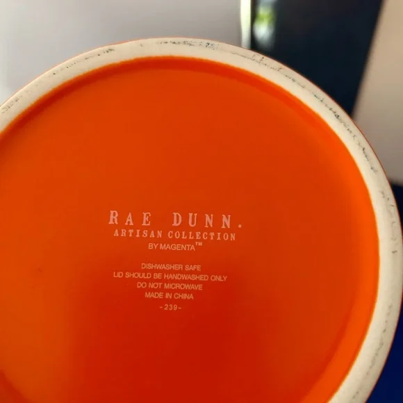 Rae Dunn Orange Pumpkin Jack O’Lantern Halloween Treats Canister Candy Jar - Picture 5 of 6